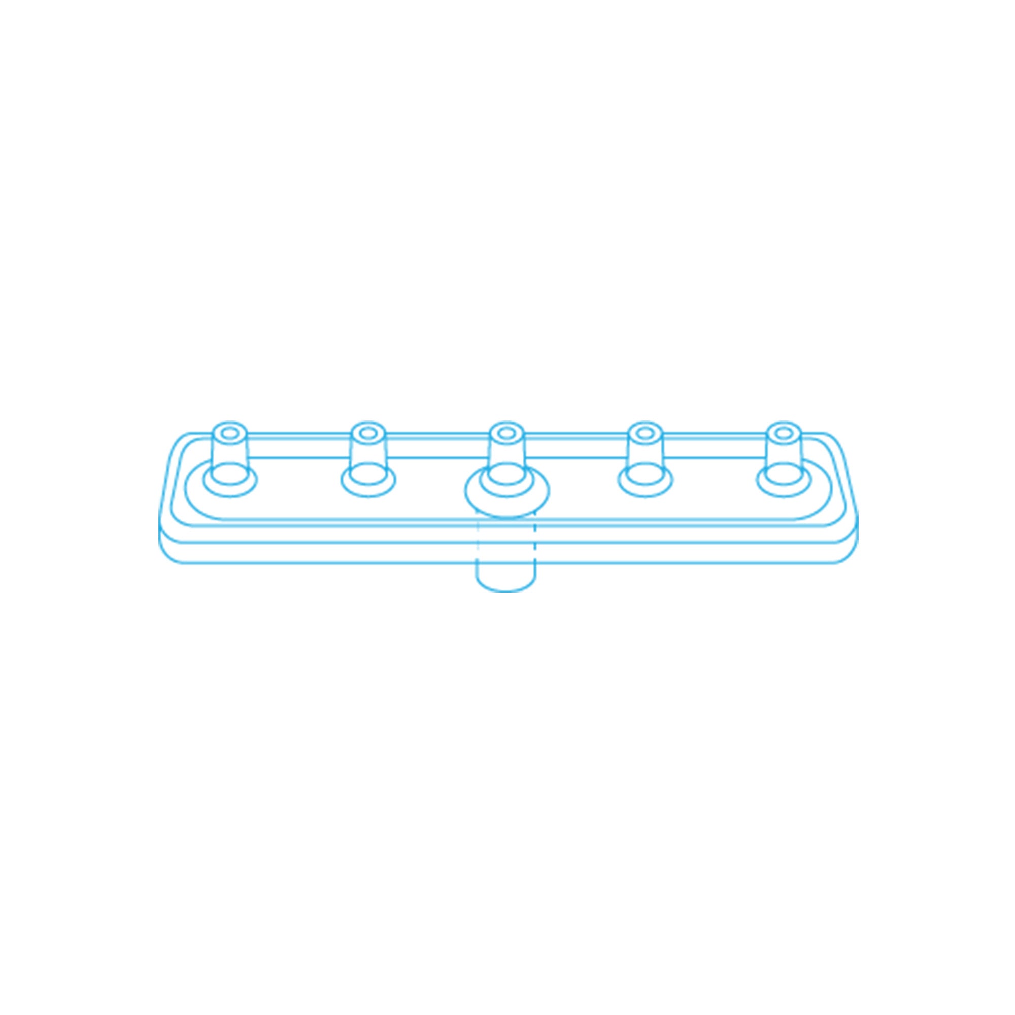 MESORAM® Verteilerplatte 5-fach linear - Jolifill.de