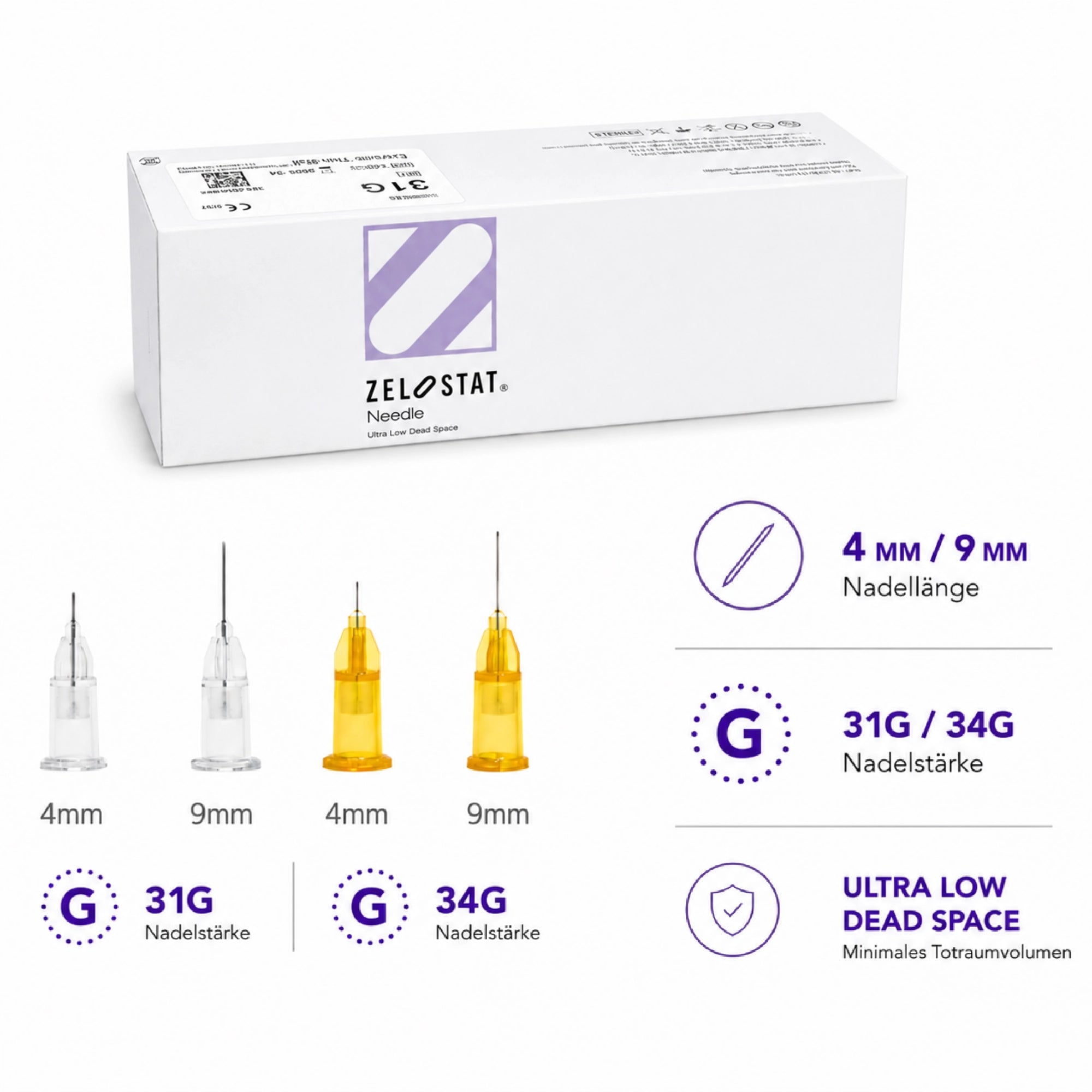 Zelostat® Ultra Low Dead Space | verschiedene Größen | Box mit 100 Stk. - Jolifill.de