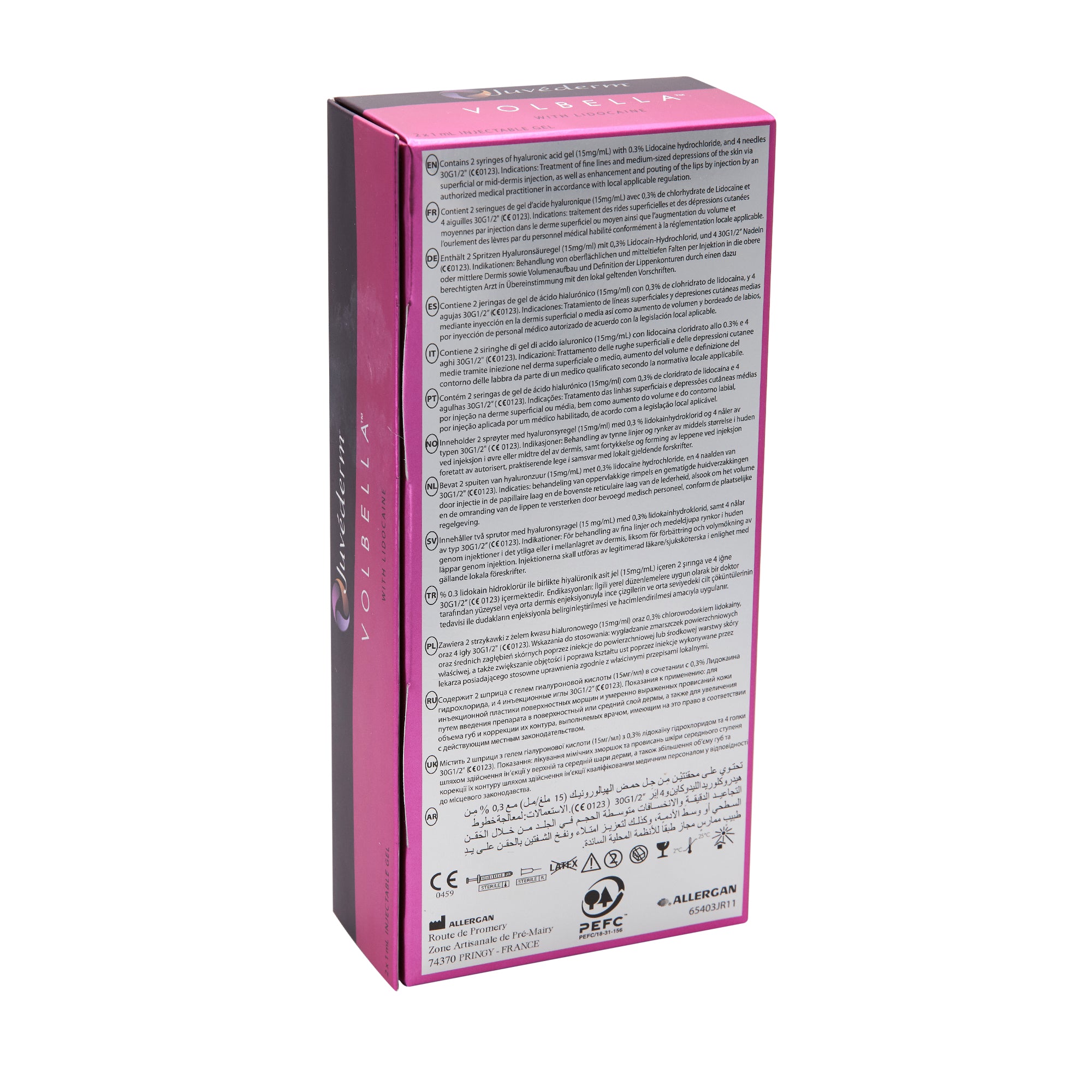 Juvederm Volbella Lidocaine 2x 1,0 ml - Jolifill.de
