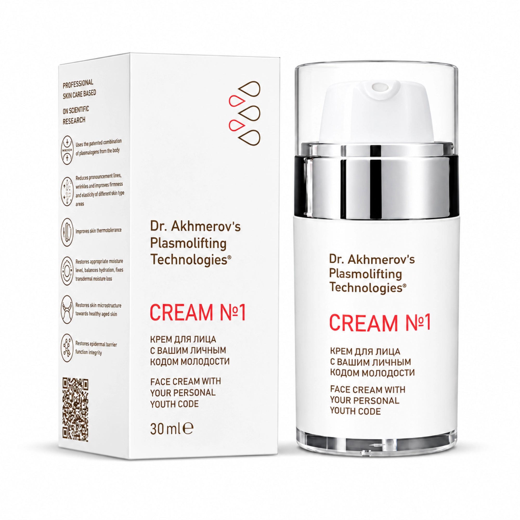 Cream №1 Dr. Akhmerov's Plasmolifting Technologies 30ml - Jolifill.de