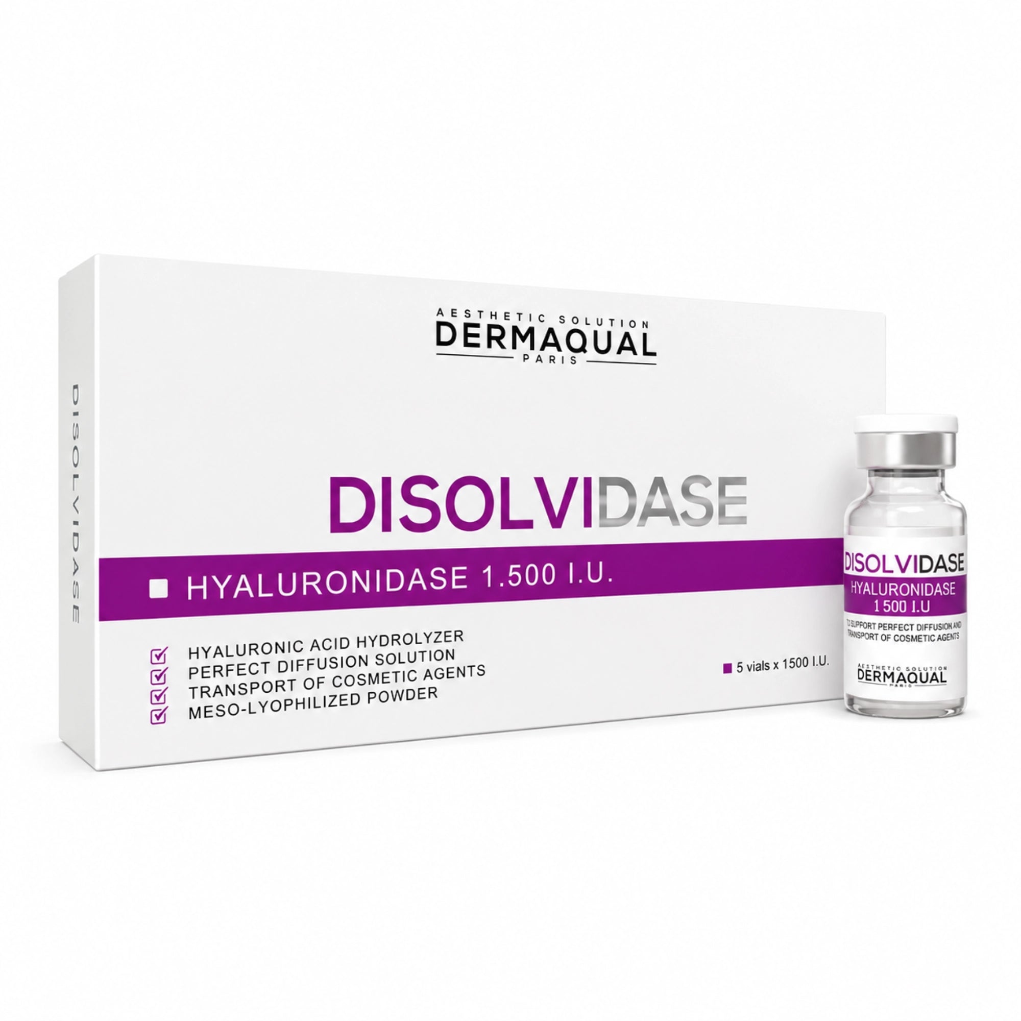 DermaQual Disolvidase 1500 I.E. 5 x 5ml - Jolifill.de