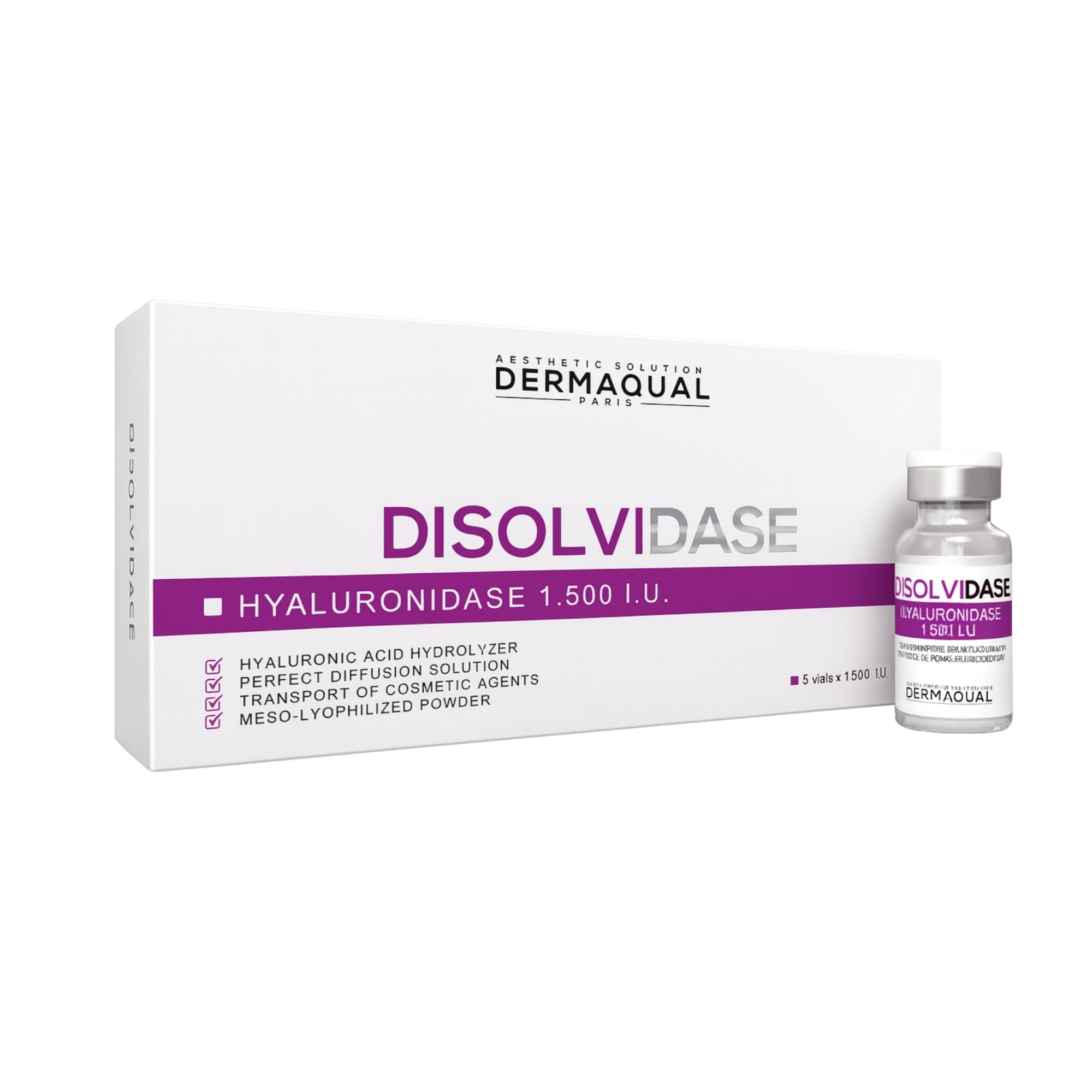 DermaQual Disolvidase 1500 I.E. 5 x 5ml - Jolifill.de