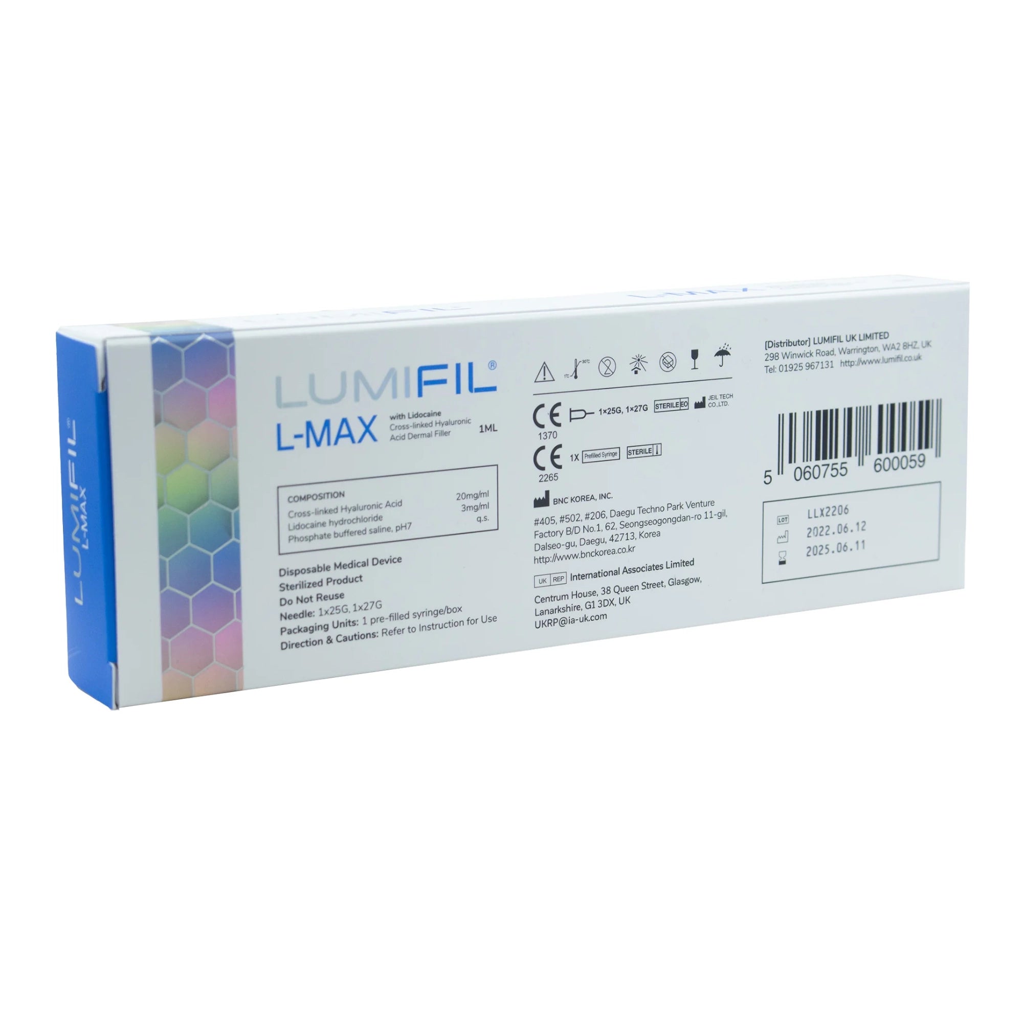 Lumifil L-Max Lidocaine 1 x 1.0ml - Jolifill.de