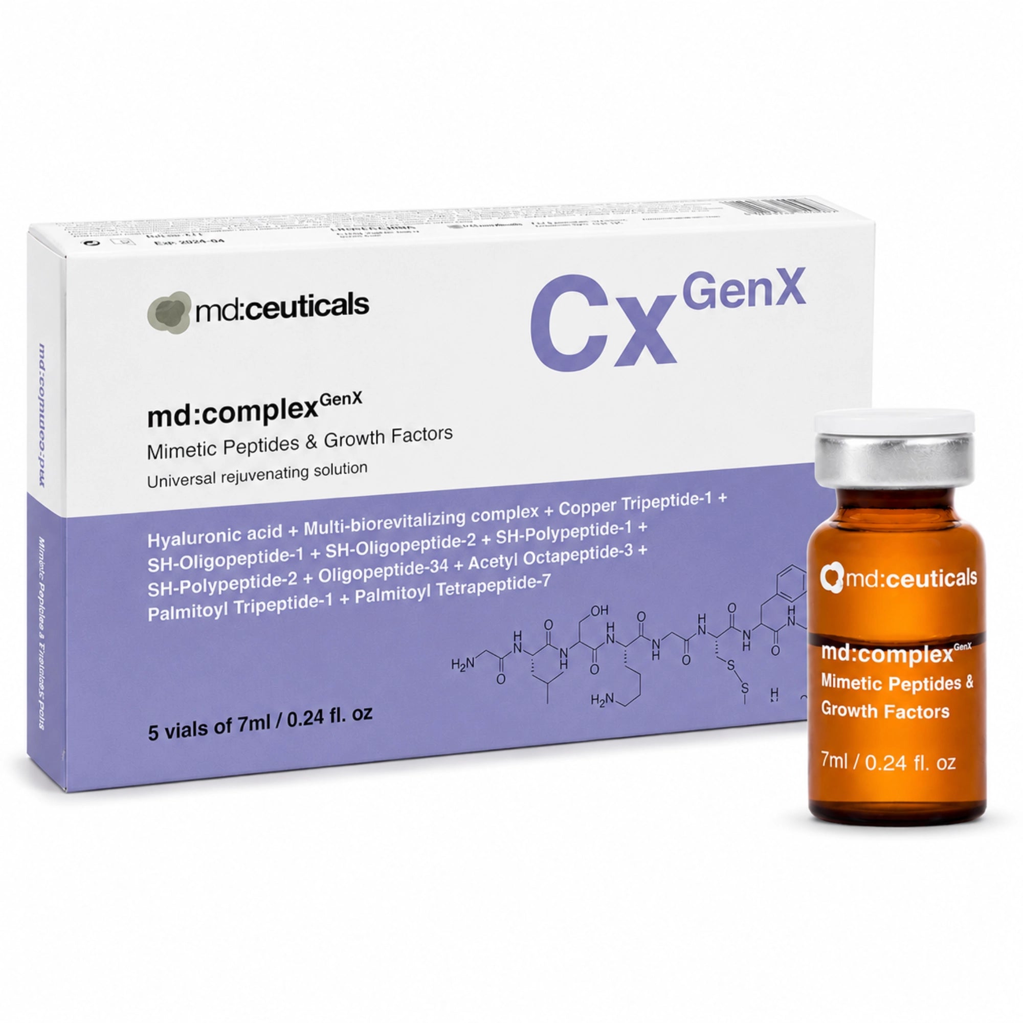 md:complex GenX | Mimetic Peptides & Growth Factors 5 x 7ml - Jolifill.de