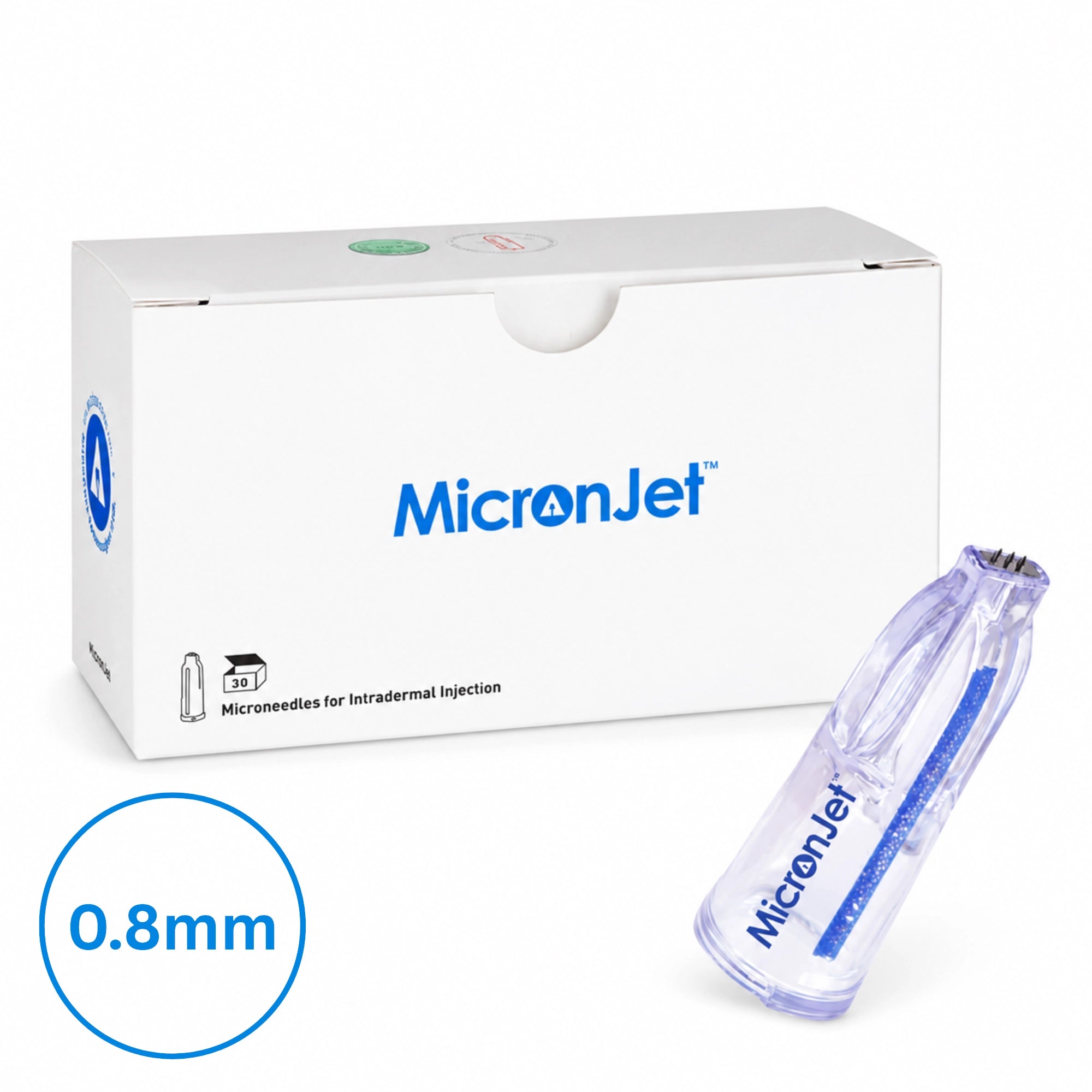 MicronJet™ 800 Nanosoft Microneedles 0.8mm | 30 Stk. - Jolifill.de