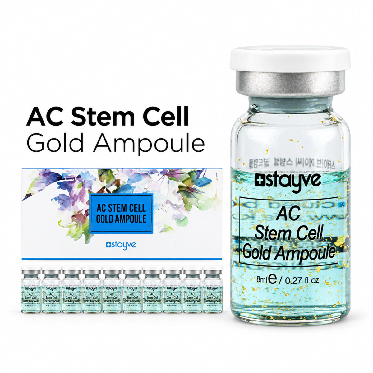 Stayve AC Stem Cell Gold Ampoule 10 x 8ml - Jolifill.de
