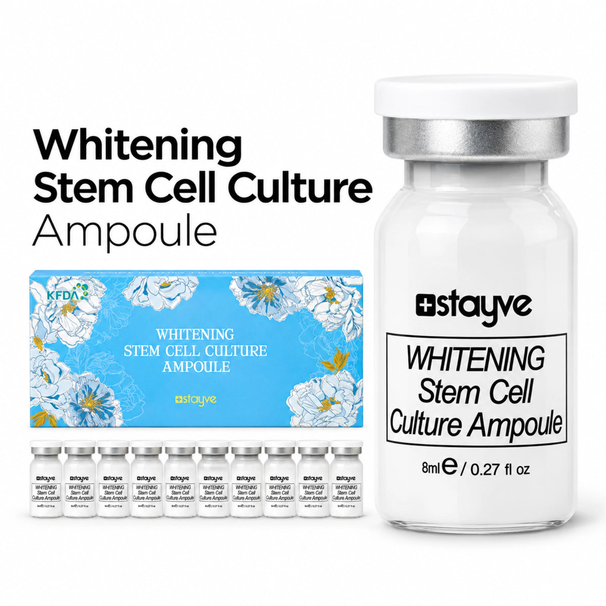 Stayve Whitening Stem Cell Culture Ampoule 10 x 8ml - Jolifill.de