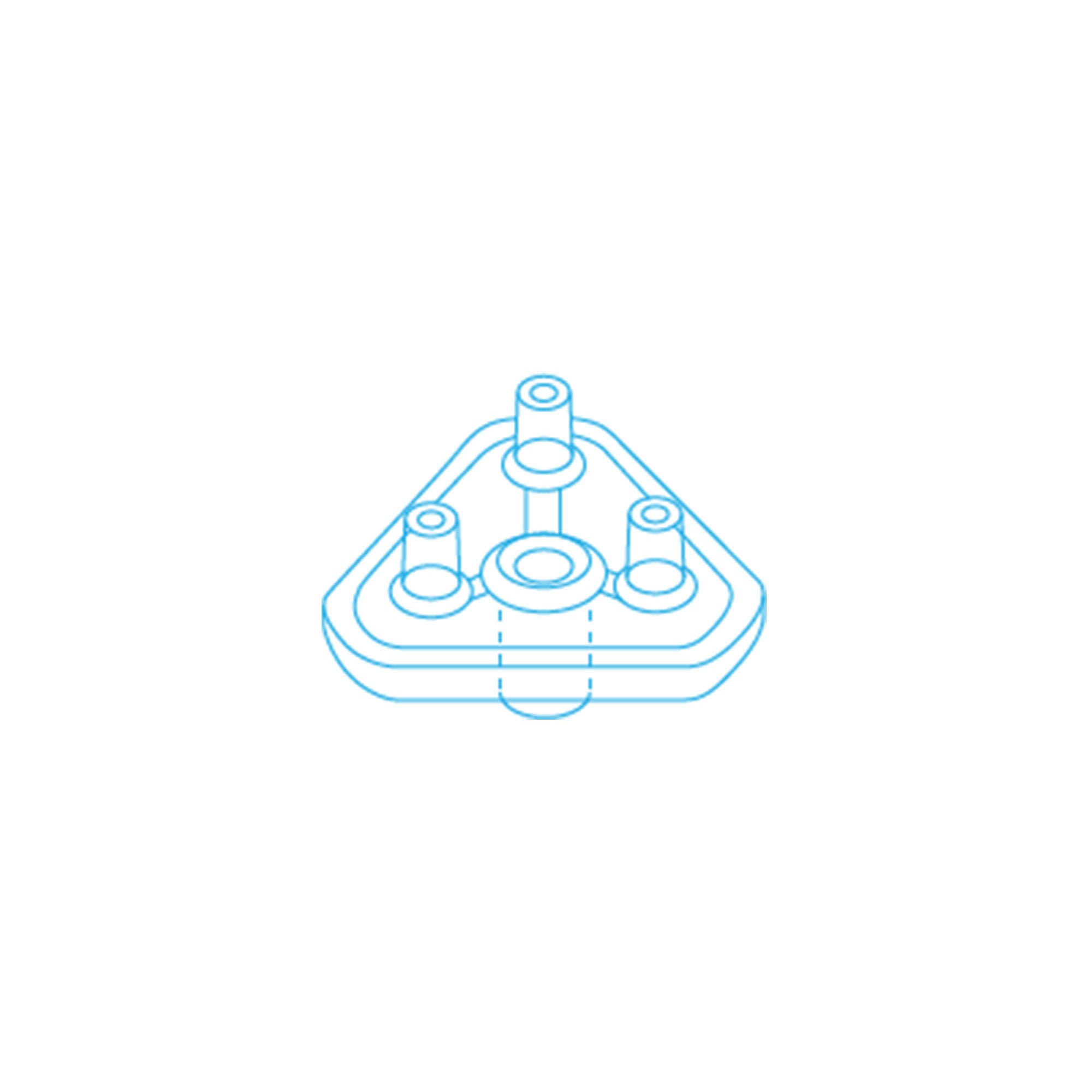 MESORAM® Verteilerplatte 3-fach Circular - Jolifill.de