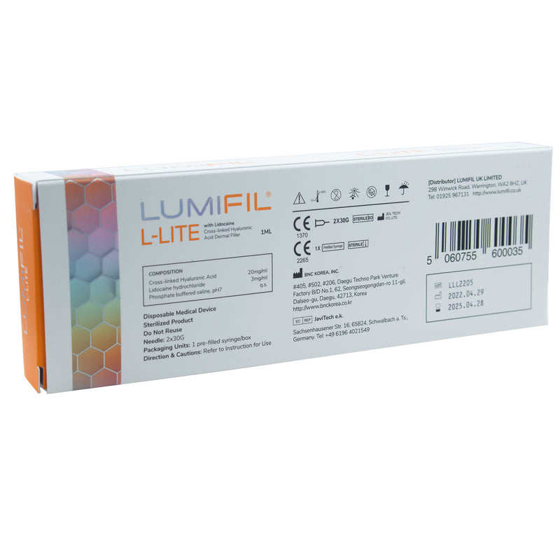 Lumifil L-Lite Lidocaine 1 x 1.0ml